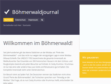 Tablet Screenshot of boehmerwaldjournal.de